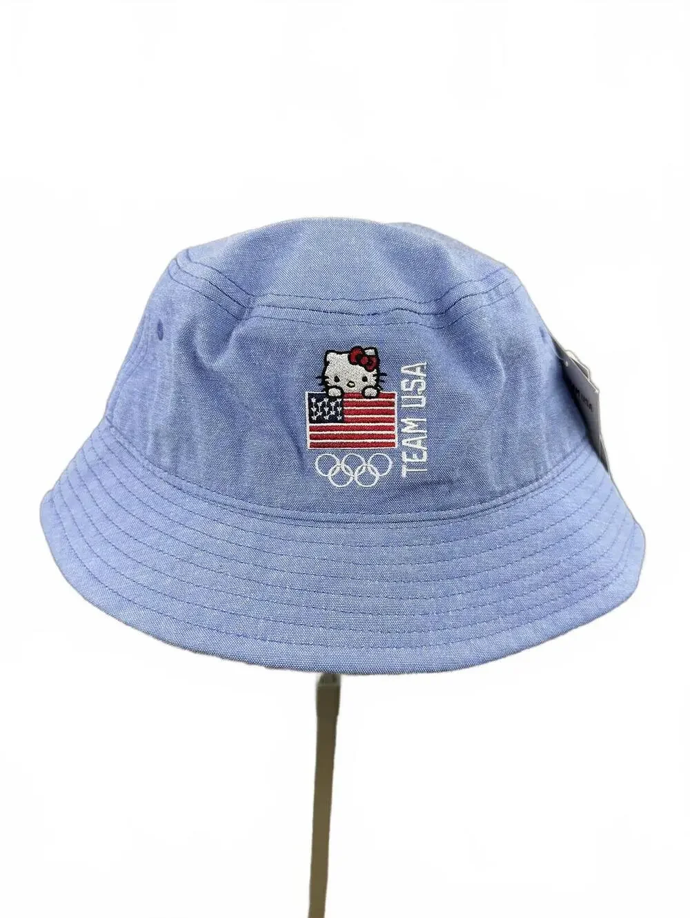 NWT Hello Kitty Team USA Blue Bucket Hat